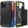 Këllëf telefoni Spigen Rugged Armor MagSafe, për iPhone 17 Pro, i zi mat