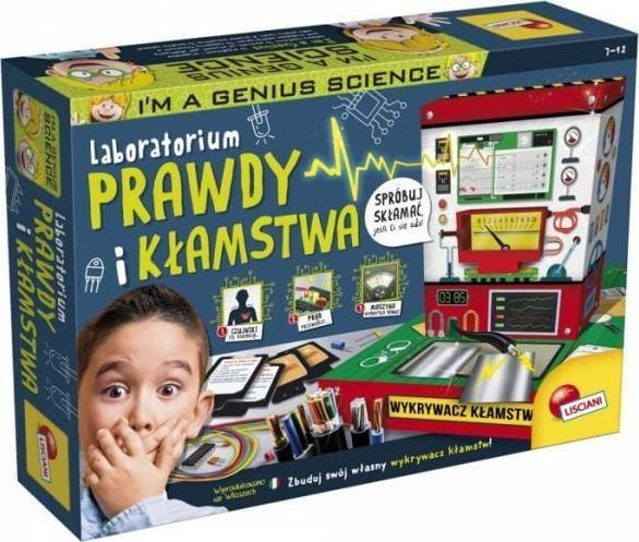 Set edukativ Lisciani I'm a Genius Truth and Lies Laboratory, laborator elektriciteti, për fëmijë 7 12 vjeç