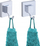 Grep muri Wenko Vacuum Loc, set 2 copë, inoks, argjend