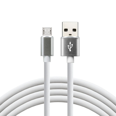 Kabllo USB EverActive CBS-1MW, USB A në microUSB, 1 m, e bardhë