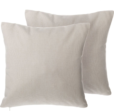 Set jastëkësh dekorativë Beliani GAURA, 45x45cm, set 2 copë, bezhë e çelët