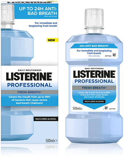 Ujë pastrues Listerine Professional Fresh Breath, 500 ml