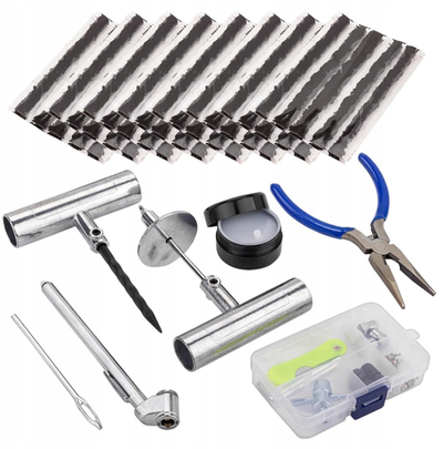 Set për rregullim gomash ROCKFORCE Tire Repair Kit, 66 pjesë