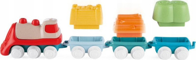 Lodër tren Chicco Trenino Eco+, nga plastikë e ricikluar, me ngjyra të ndryshme