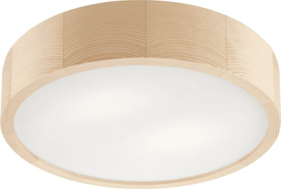 Plafonier tavani Netlighting Round Cylindrical, 2x E27, 37cm, dru pishe