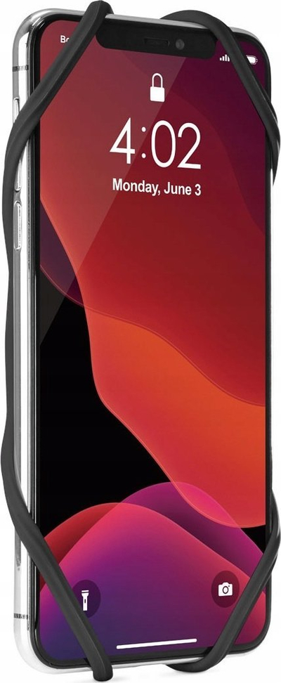 Mbajtëse telefoni për biçikletë BONE Bike Tie 4, 4.7-7.2", e zezë