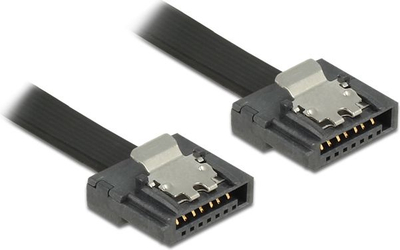 Kabllo SATA Delock 83841, SATA në SATA, 0.5m, e zezë