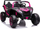 Makina elektrike për fëmijë UTV A032, 24V 800W, me telekomandë, rozë