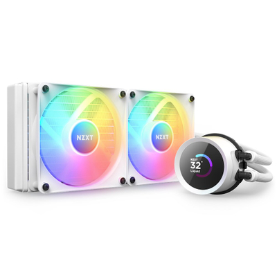 Ftohës uji AIO NZXT Kraken 240 RGB, 240mm, ekran LCD 1.54", i zi