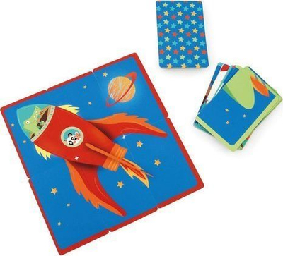 Loja tavoline Scratch Card Collecting Space, puzzle edukative, për fëmijë, shumëngjyrëshe