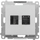 Prizë modulare HDMI RJ45 SIMON55 TGHRJ45.01/143, Cat.6, alumin mat