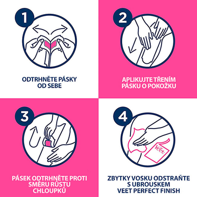 Set shirita me dyll për depilim Veet Minima, 16 copë