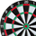 Set shenjestre darts SISAL Dartboard, 36 cm, 6 shigjeta metalike, shumëngjyrëshe