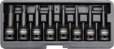 Set çelësash Ribe YATO YT‑1068, 8 copa (RM5–RM13), 1/2″, i zi