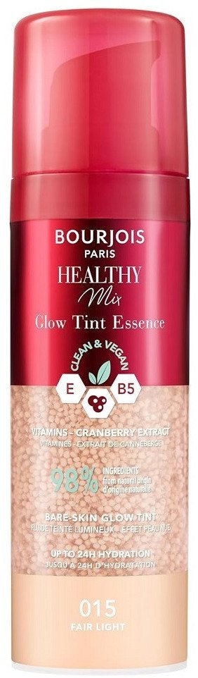 Krem ngjyrues për fytyrë Bourjois Healthy Mix Glow Tint 015 Fair Light, efekt natyral, shkëlqim i lehtë