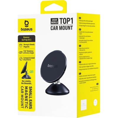 Mbajtës magnetik për veturë Baseus GoTrip DC1 Small Ears, për telefon, i zi
