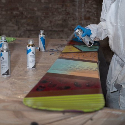 Sprej bojë akrilike Schneider Paint-It 030, 200 ml, mat, argjend metalik