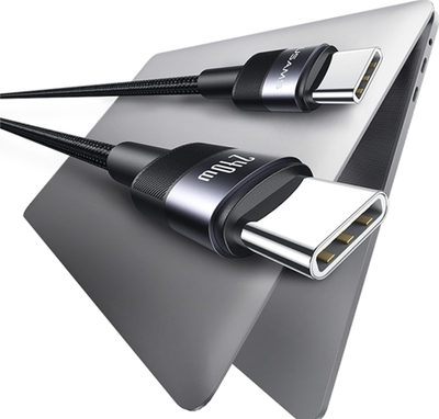 Кабел за полнење Usams SY Series SJ727, USB-C во USB-C, 1.2m, 240W, црн