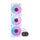 Ftohës CPU me ujë DarkFlash DH360D V1.2, radiator 360mm, ekran monitorimi, ARGB, i bardhë