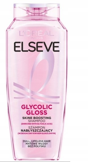 Shampoo L'Oreal Paris Elseve Glycolic Gloss, për flokë të zbehtë, 400 ml, rozë