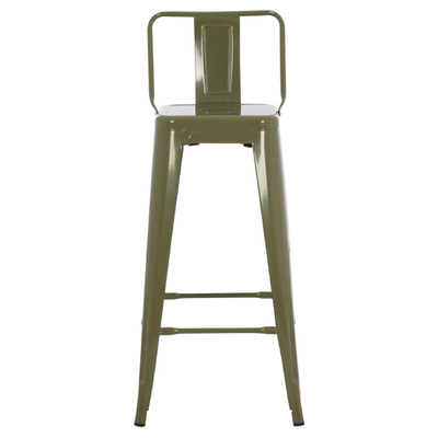 Stol bari me shpinë Melita 43×43×100 cm (HM8643.03), gjelbër