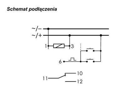 Prizë impulsi F&F Pabianice BIS-411, 240V 16A IP40 (BIS-411)