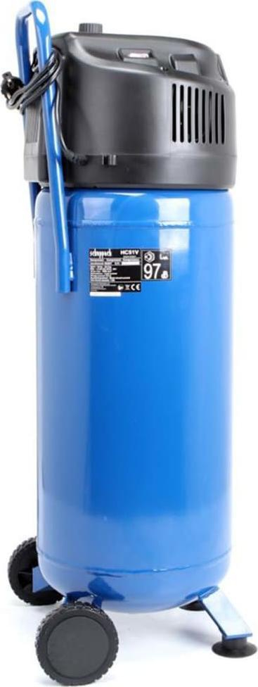 Компресор за воздух Scheppach HC51V, 1500W, 50L, без масло, син