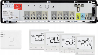 Set wireless për ngrohje nën dysheme Salus StartPack Premium RF, KL08RF230V, 4x SQ610RF, UG800
