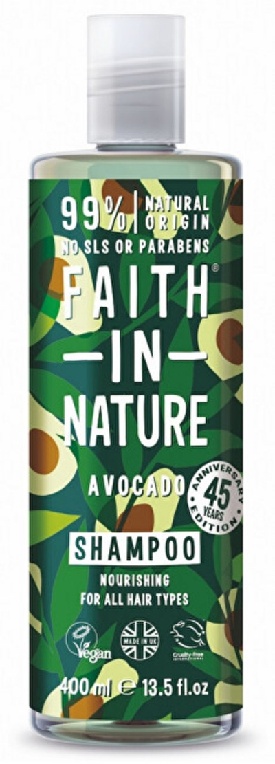 Shampo për flokë Faith in Nature Nourishing Avocado, 400 ml