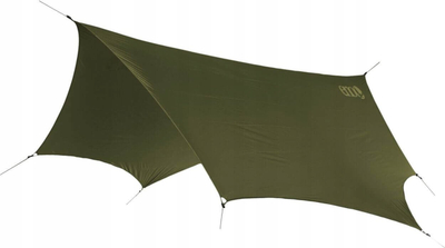 Çadër mbrojtëse kampingu Eno DryFly Rain Tarp, për hamak, që s’e kap shiu, jeshile e errët
