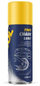 Vaj zinxhiri motoçiklete Mannol 7901, spray 200ml, i verdhë