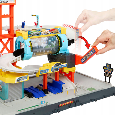 Set loje me makina Matchbox Super Auto Center, 33 pjesë, për kalamaj