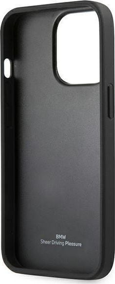 Futrollë telefoni BMW BMHCP13LRSPPR për iPhone 13 Pro 6.1", hardcase lëkurë, e kuqe