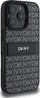 Mbulesë telefoni DKNY PU Leather Repeat Pattern, për iPhone 16 Pro, e zezë