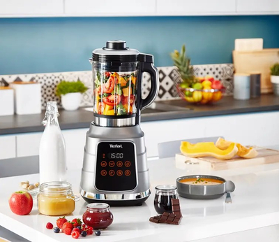 Blender Tefal Ultrablend Boost Vacuum BL985A31, 1500W, enë xhami dhe tritani, gri