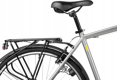 Треккинг велосипед Romet Wagant, Shimano менувач, со багажник, металик сива