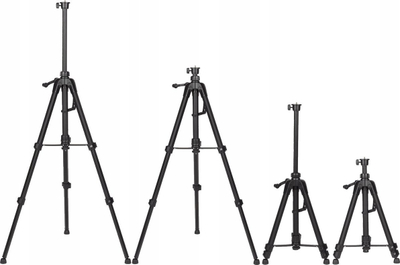 Tripod për lazer Milwaukee TRP120, lartësi 47–120 cm, fileto 1/4", ngjyrë e zezë
