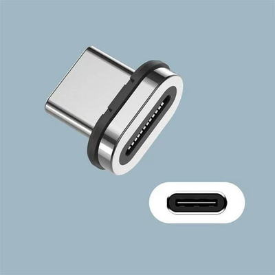 Adaptues magnetik USB C Beline BLNAM01, 100W, alumin, argjend