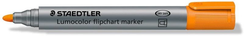Marker flipchart Staedtler Lumocolor, 2mm, portokalli