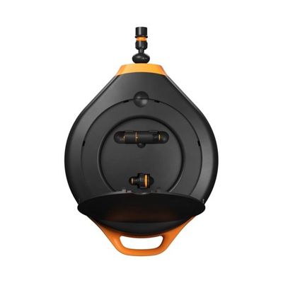 Rrotë uji e serisë X Automatike XK 25m Q3 Fiskars, zezë/portokalli