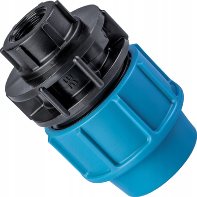 Bashkues tubash UNIDELTA ALFA RK PE, FI 32 x 1/2", blu