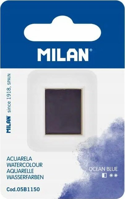 Bojë uji MILAN Ocean Blue, kub rimbushës, blu