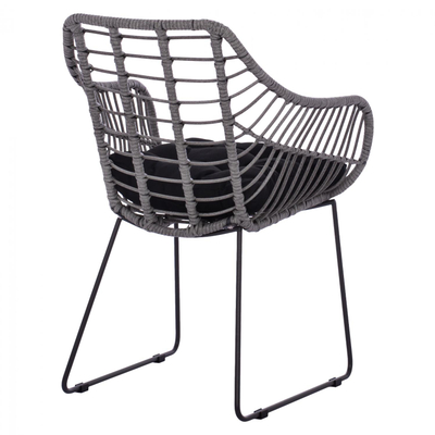 Kolltuk Radia wicker + skelet metal 60×62×84 cm (HM5300.20)