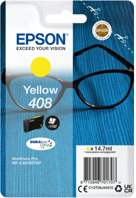 Ngjyrë printeri Epson 408 DURABrite Ultra, e verdhë