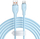 Kabllo karikimi Baseus Pudding, USB në USB Type C, 100W, 2m, blu