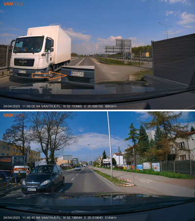 Kamerë sigurie për makinë Vantrue N4 Pro, 3 kanale, 4K, e zezë