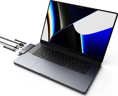 Stacion USB C HyperDrive DUO PRO HD575BUGL, 7 në 2, HDMI Gigabit Ethernet, gri