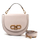 Çantë për femra Guess Fleet Flap Crossbody Saddle Bag, bezhë