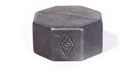 Kapak tubi me filetë V, 3/4", gize, gri