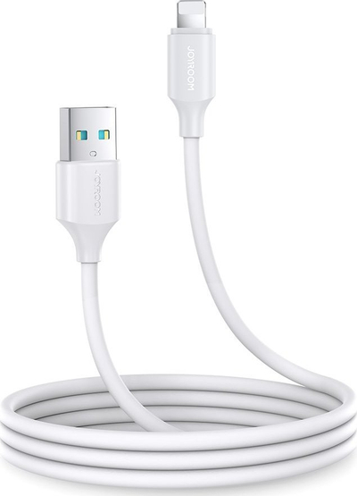 Kabllo USB në Lightning JOYROOM S-UL012A9, 1m, 2.4A, e bardhë